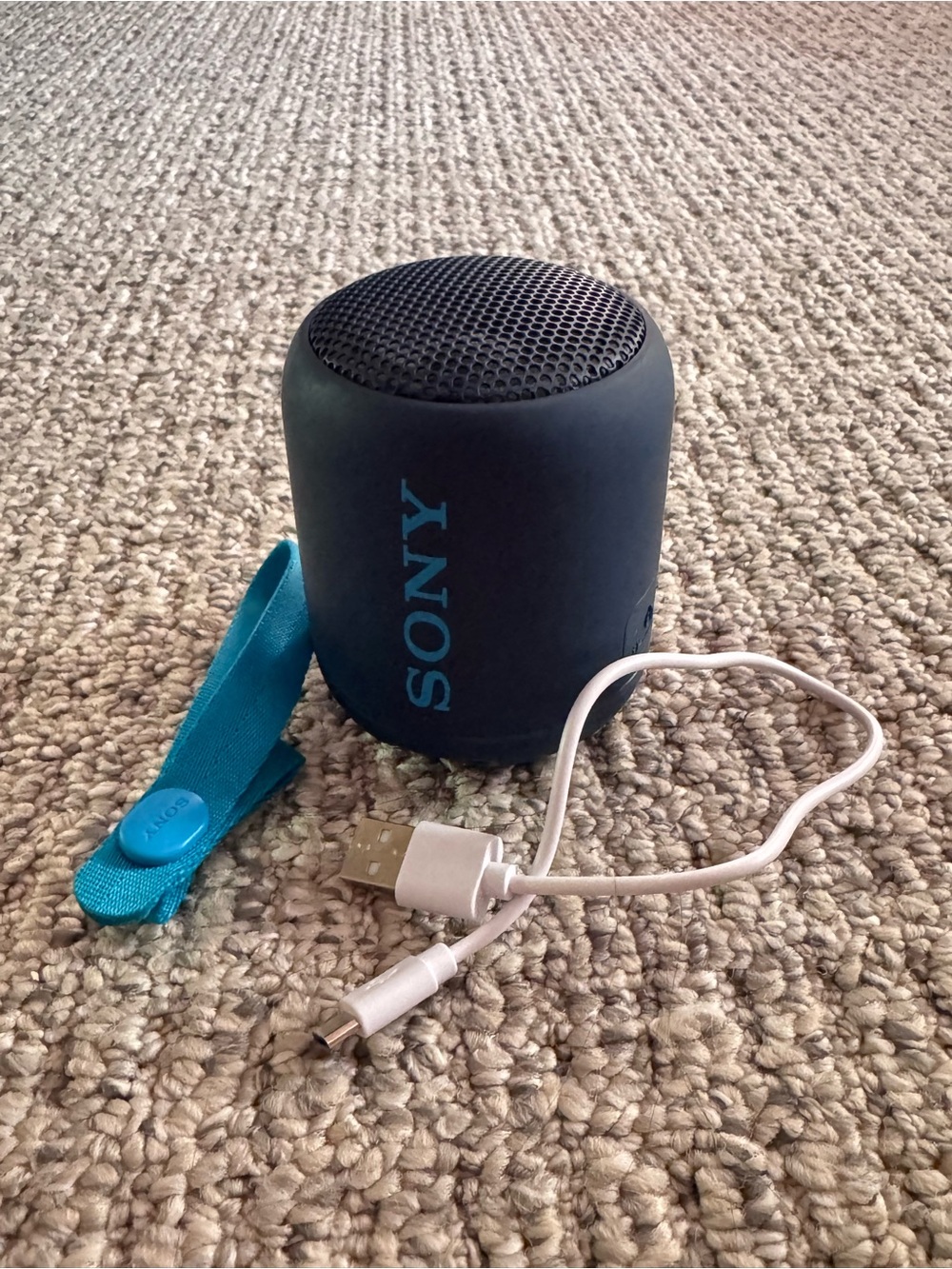 Sony Compact Portable Bluetooth Speaker in Teal and Black